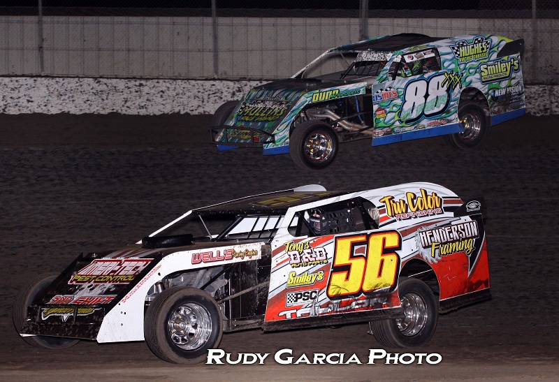 Troy Taylor captured his fourth straight USRA Modified feature win on Saturday, April 14, at the Cowtown Speedway, holding off Clyde Dunn Jr. for the second week in a row.